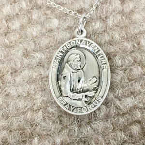 Saint Bonaventure Silver Pendant And Chain