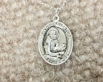 Saint Bonaventure Silver Pendant And Chain