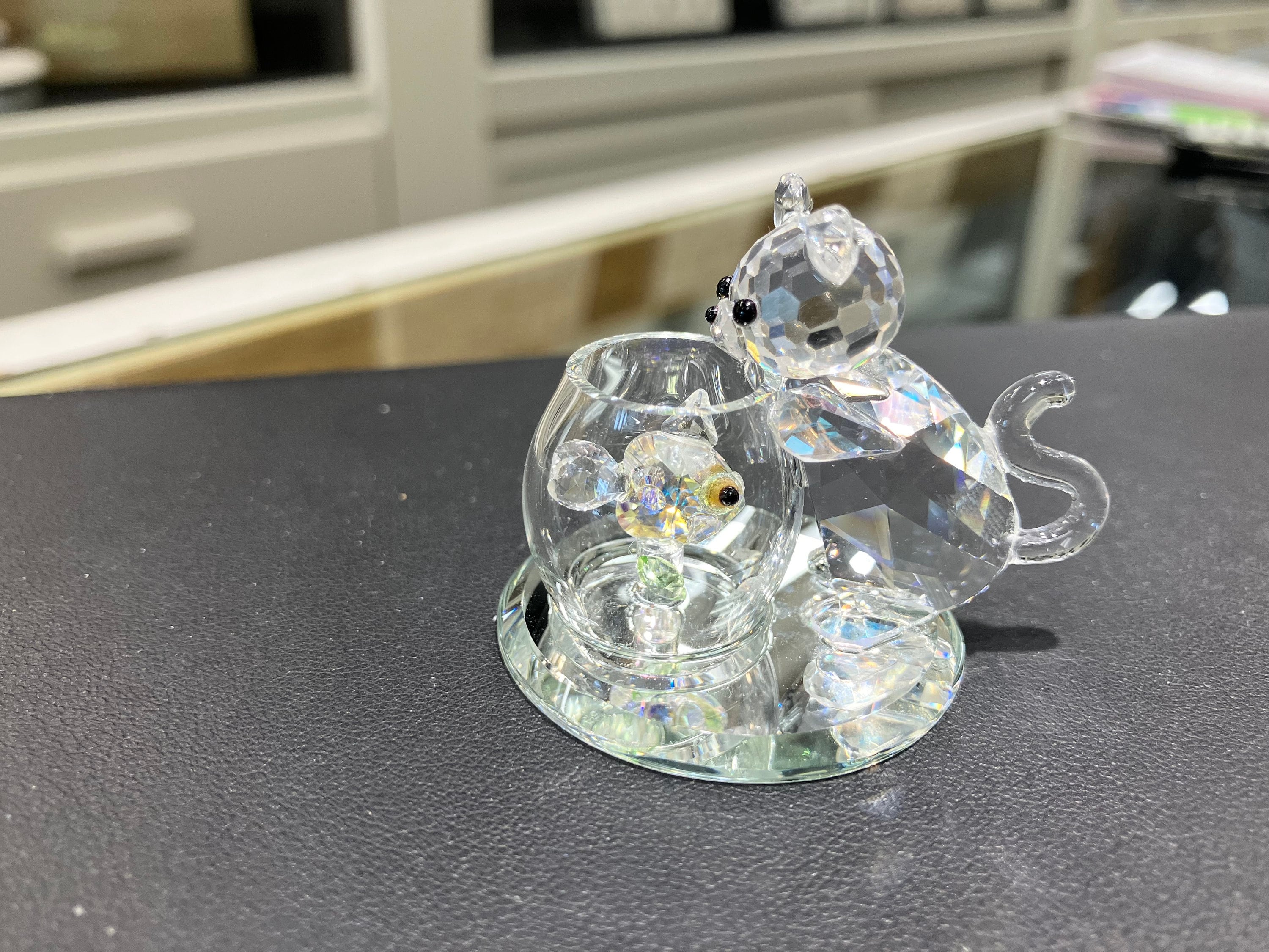 Swarovski crystal figurines fish - Etsy 日本