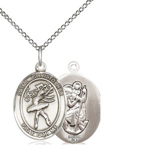 Saint Christopher Silver Dance Pendant And Chain