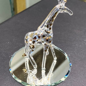 Giraffe Glass Figurine