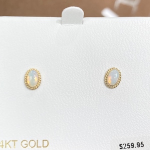 Opal 14kYellow Gold Earrings