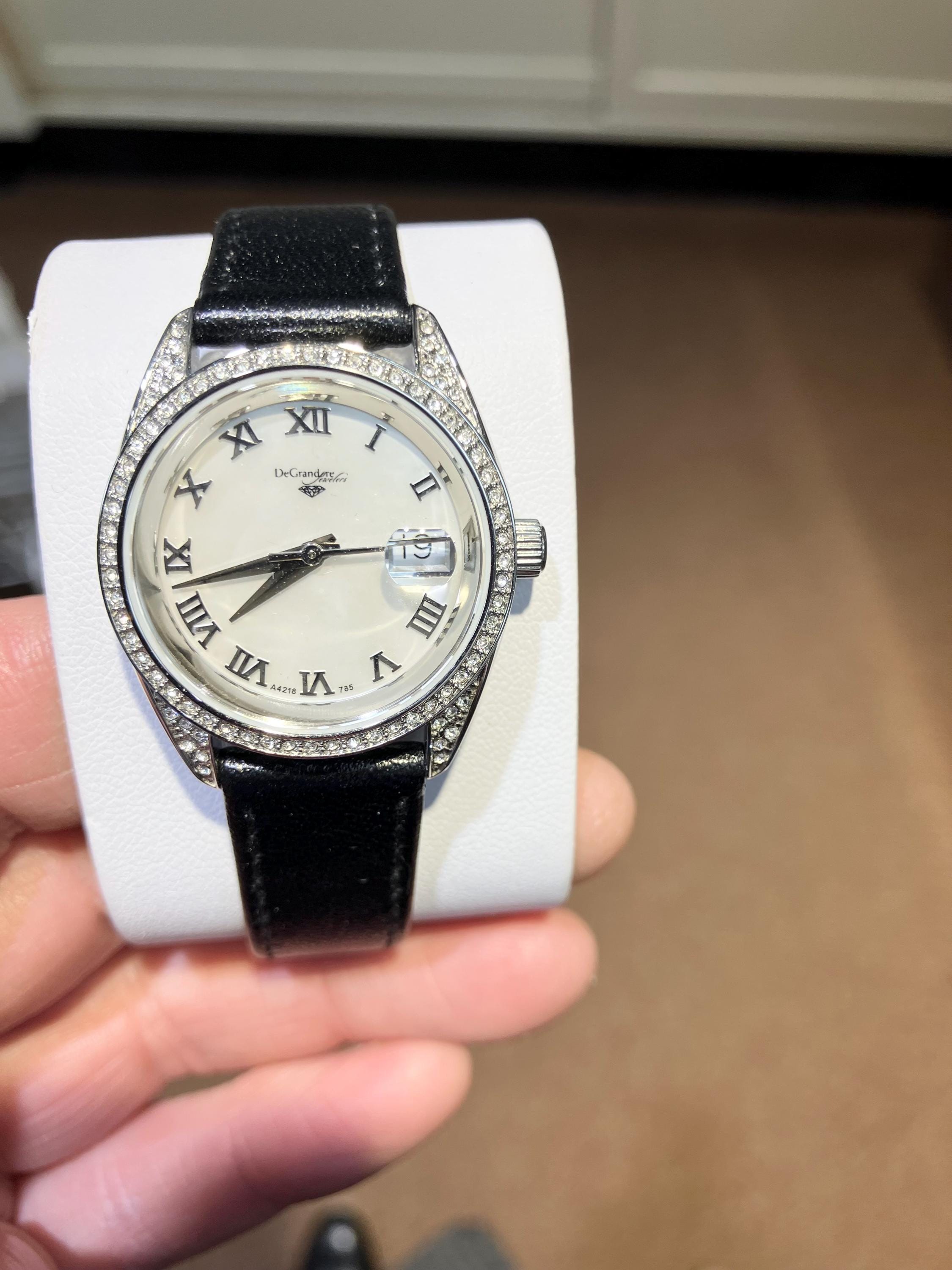Mother Of Pearl Crystal Watch