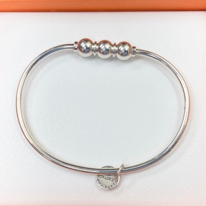 Cape Cod Silver Triple Bead Bracelet
