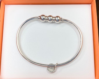 Pulsera de triple perla de plata cape bacalao