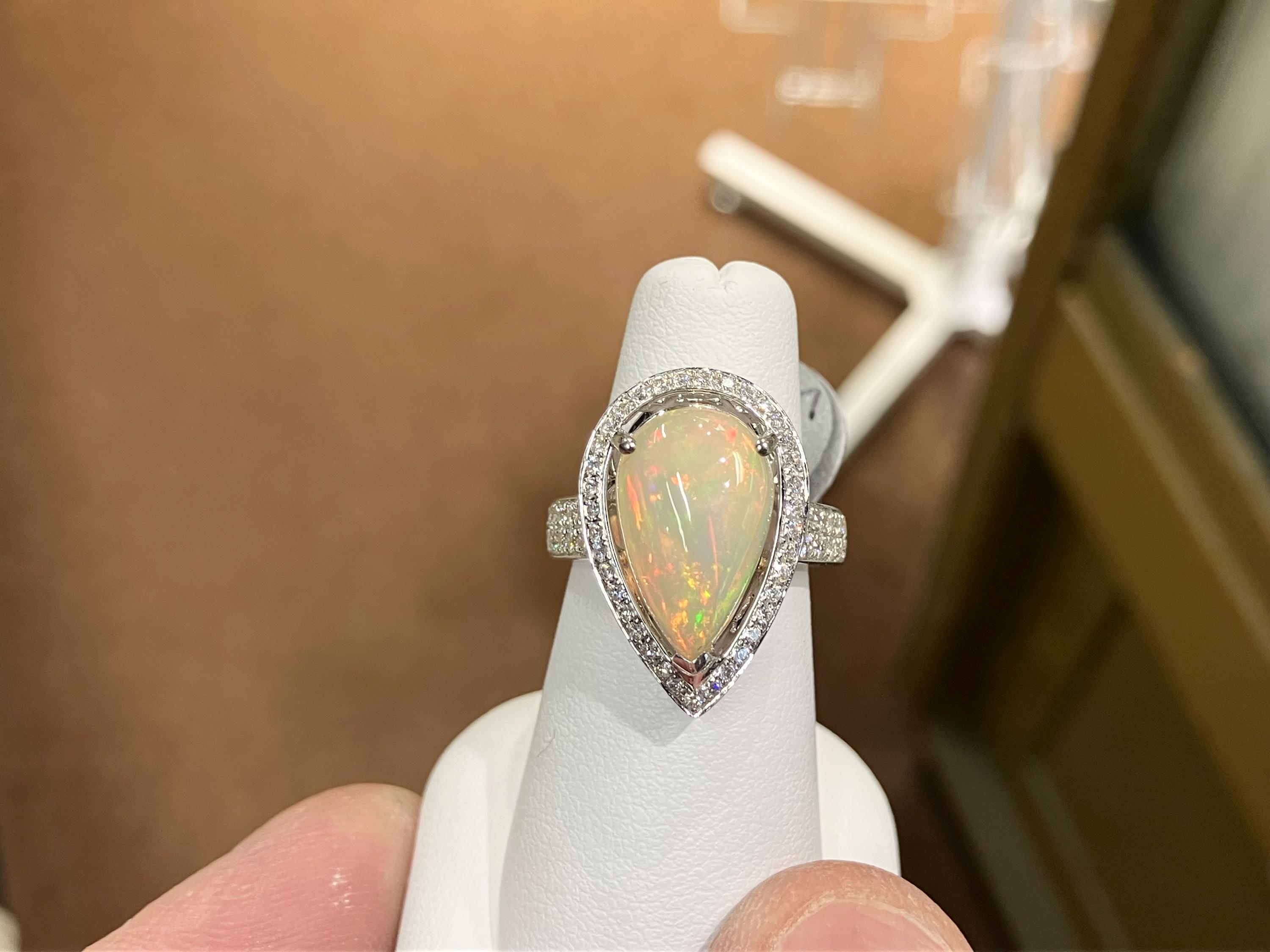 18K　刻印　オパール　リング　ホワイトゴールド 指輪　ゴールド 18K刻印オパールリングホワイトゴールド 指輪ゴールド 【公式通販】