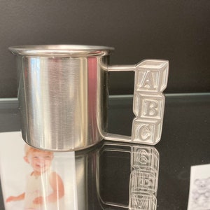 ABC Pewter Baby Cup