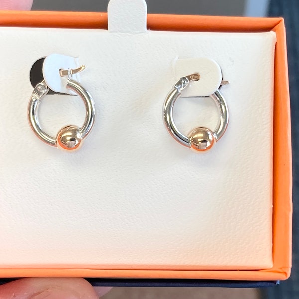 Rose Gold And Silver Cape Cod Hoop Earrings