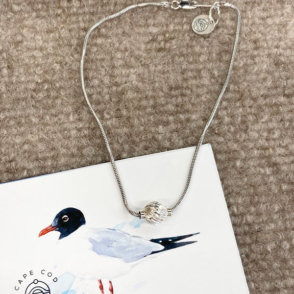 Cape Cod Silver Twist Anklet