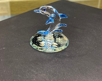 Dolphin Glass Figurine