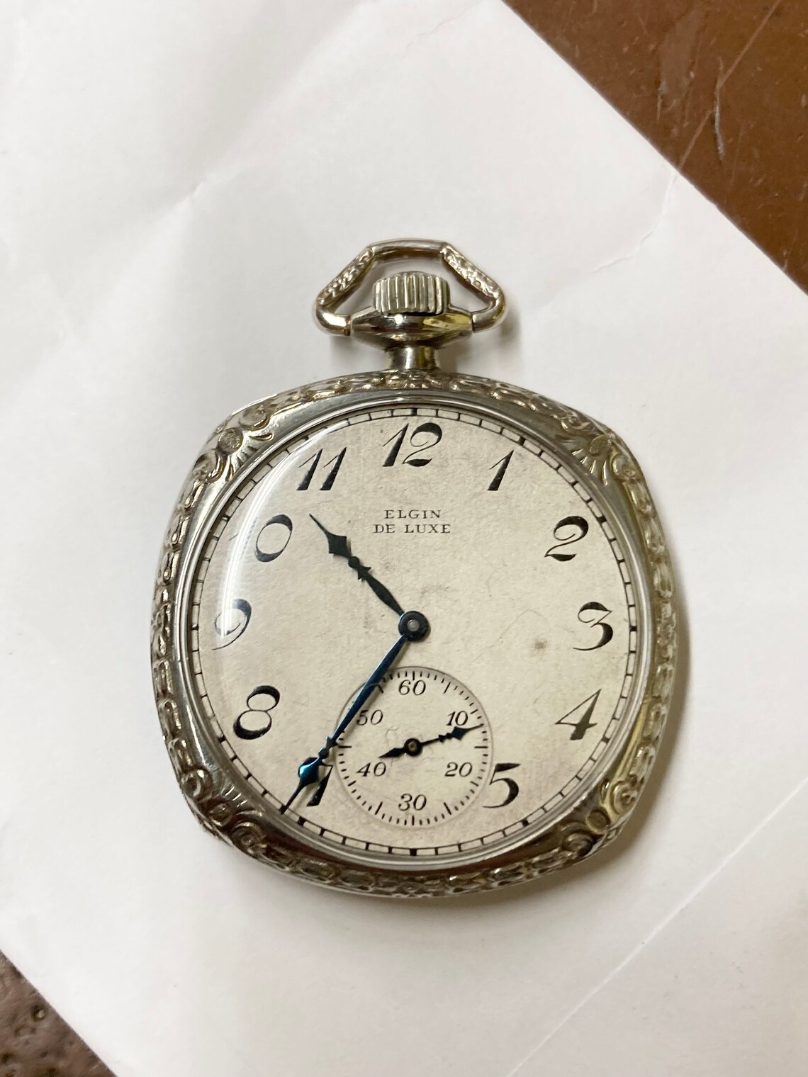 Elgin Deluxe Pocket Watch Etsy