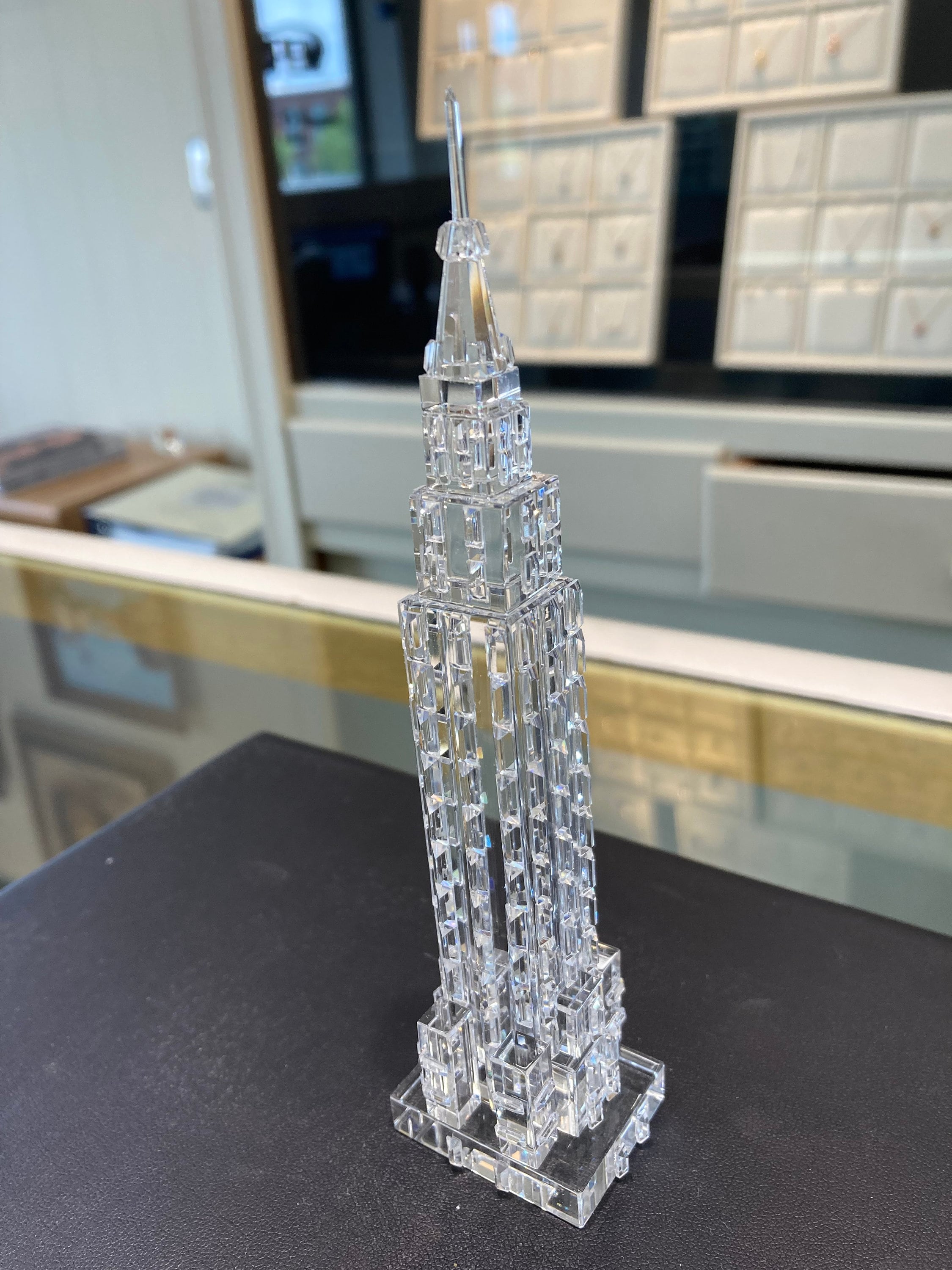 ファッション Empire State Building Crystal Figurine by Crystal World - Etsy 置物