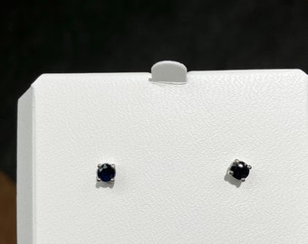 Sapphire White Gold Earrings