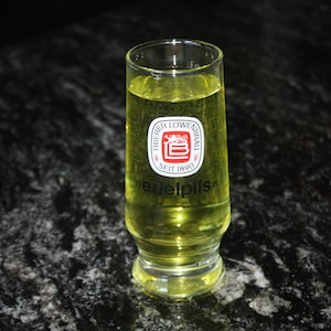 Trierer Lowenbrau edelpils Seit 1890 Vintage German Beer Glass .2 l rastal German Barware European Pub