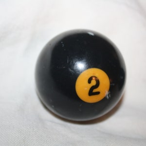 Vintage number 2 billiard ball pool ball solid blue ball Belgium 3rd option
