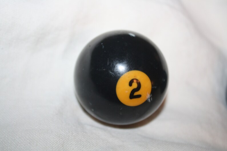 Vintage number 2 billiard ball pool ball solid blue ball Belgium 3rd option