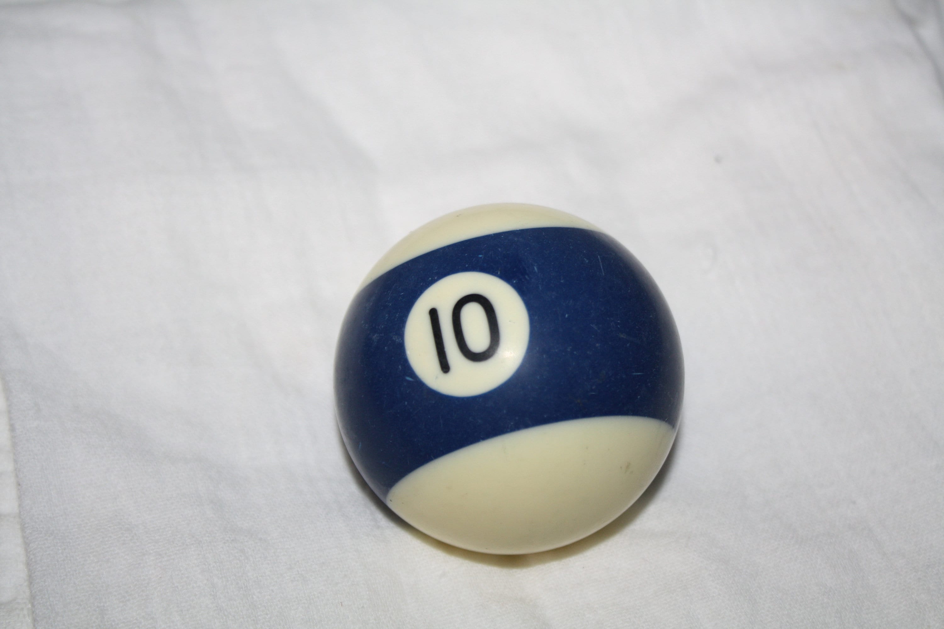 Vintage number 10 billiard ball pool ball striped blue pool Etsy 日本