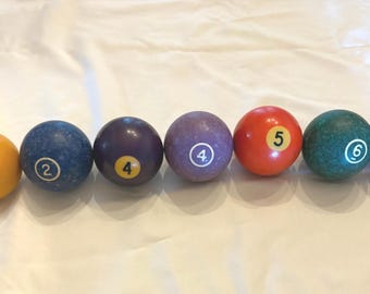 Vintage billiard ball pool ball solid ball