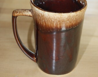 Brown Drip Glaze MUG Coffee Cup Kathy Kale Ceramic Mug Brown Mug Tall Mug