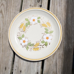 Vintage Hearthside Garden Festival PLATE Dinner Prairie Flowers