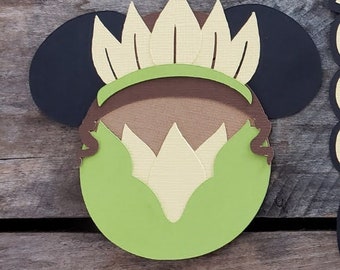 Disney The Princess and the Frog Themed Scrapbooking Embellishments or Hotel Window Decorations: Princess Tiana