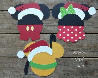 disney christmas themed scrapbooking embellishments or window decorations mickey minnie pluto - Disney Christmas Window Decorations disney christmas themed scrapbooking embellishments or window decorations mickey minnie pluto - Disney Christmas Window Decorations