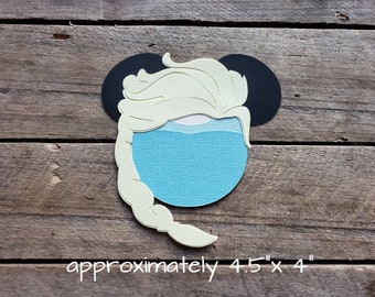 Disney Frozen Themed Scrapbooking Embellishments or Window Decorations: Princess Elsa