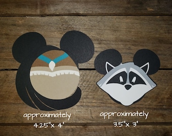 Disney Pocahontas Themed Scrapbooking Embellishments or Hotel Window Decorations