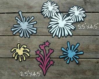 Disney Themed Fireworks Scrapbooking Embellishments or Hotel Window Decorations