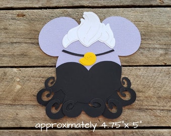 Disney The Little Mermaid Themed Scrapbooking Embellishments or Hotel Window Decorations: Ursula Villain