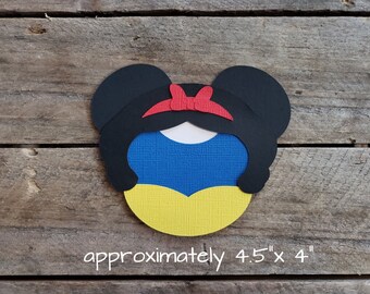 Disney Snow White and the Seven Dwarfs Themed Scrapbooking Embellishments or Hotel Window Decorations: Princess Snow White