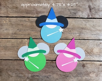 Disney Sleeping Beauty Themed Scrapbooking Embellishments or Hotel Window Decorations: Flora, Fauna & Merryweather