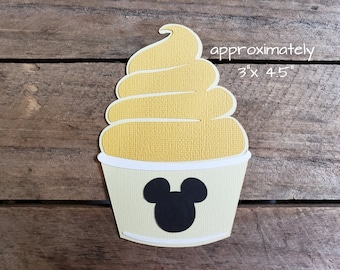Disney Park Treats Themed Scrapbook Embellishments or Hotel Window Decorations: Dole Whip