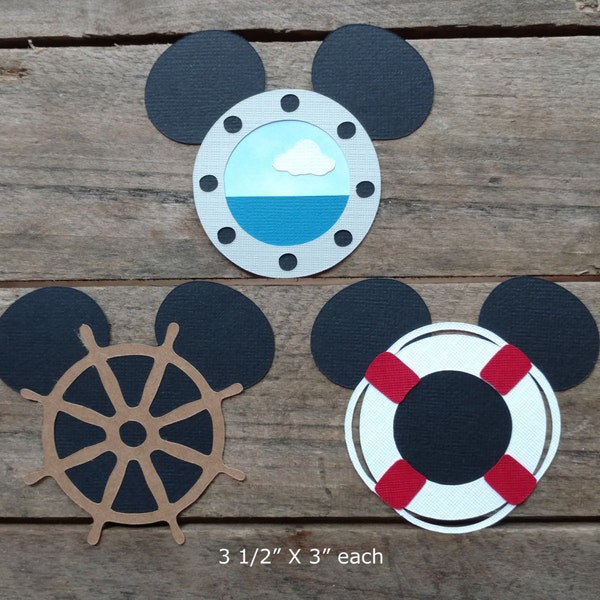 Disney Cruise Themed Scrapbooking Embellishments or Stateroom Door Decorations