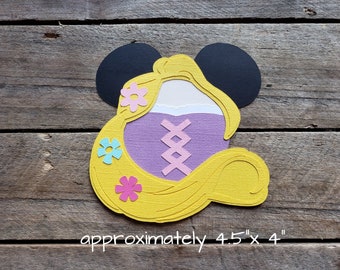 Disney Tangled Themed Scrapbooking Embellishments or Hotel Window Decorations: Princess Rapunzel
