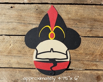Disney Aladdin Themed Scrapbooking Embellishments or Hotel Window Decorations: Jafar Villain