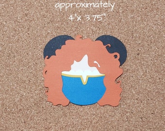 Disney Brave Themed Scrapbooking Embellishments or Hotel Window Decorations: Princess Merida