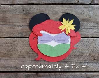 Disney The Little Mermaid Themed Scrapbooking Embellishments or Hotel Window Decorations: Ariel