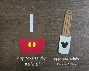Disney Park Treats Themed Scrapbook Embellishments or Hotel Window Decorations