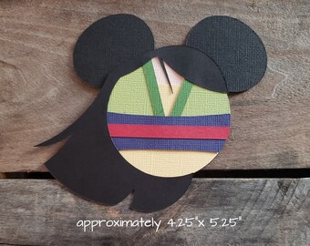 Disney Mulan Themed Scrapbooking Embellishments or Hotel Window Decorations: Mulan