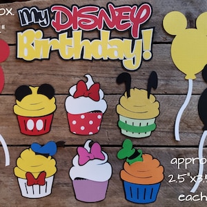 Disney Themed Birthday Scrapbooking Embellishments or Hotel Window Decorations: My Disney Birthday