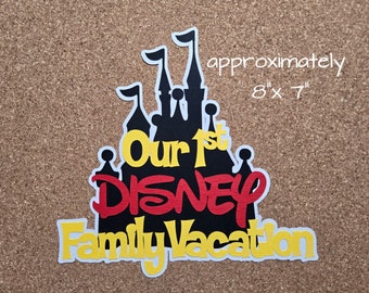 Disney World or Disneyland Attractions Scrapbook Embellishments or Hotel Window Decorations: 1st Vacation