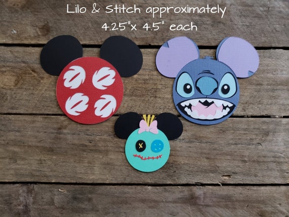 Disney Lilo & Stitch Themed Scrapbooking Embellishments or Hotel Window  Decorations