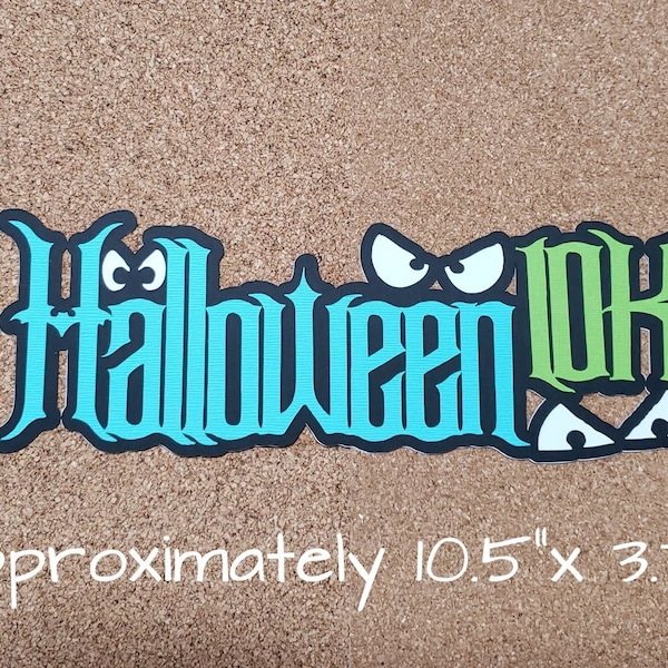 Run Disney Disneyland Halloween Half Marathon 10K 2024 Scrapbook or Hotel Window Decorations