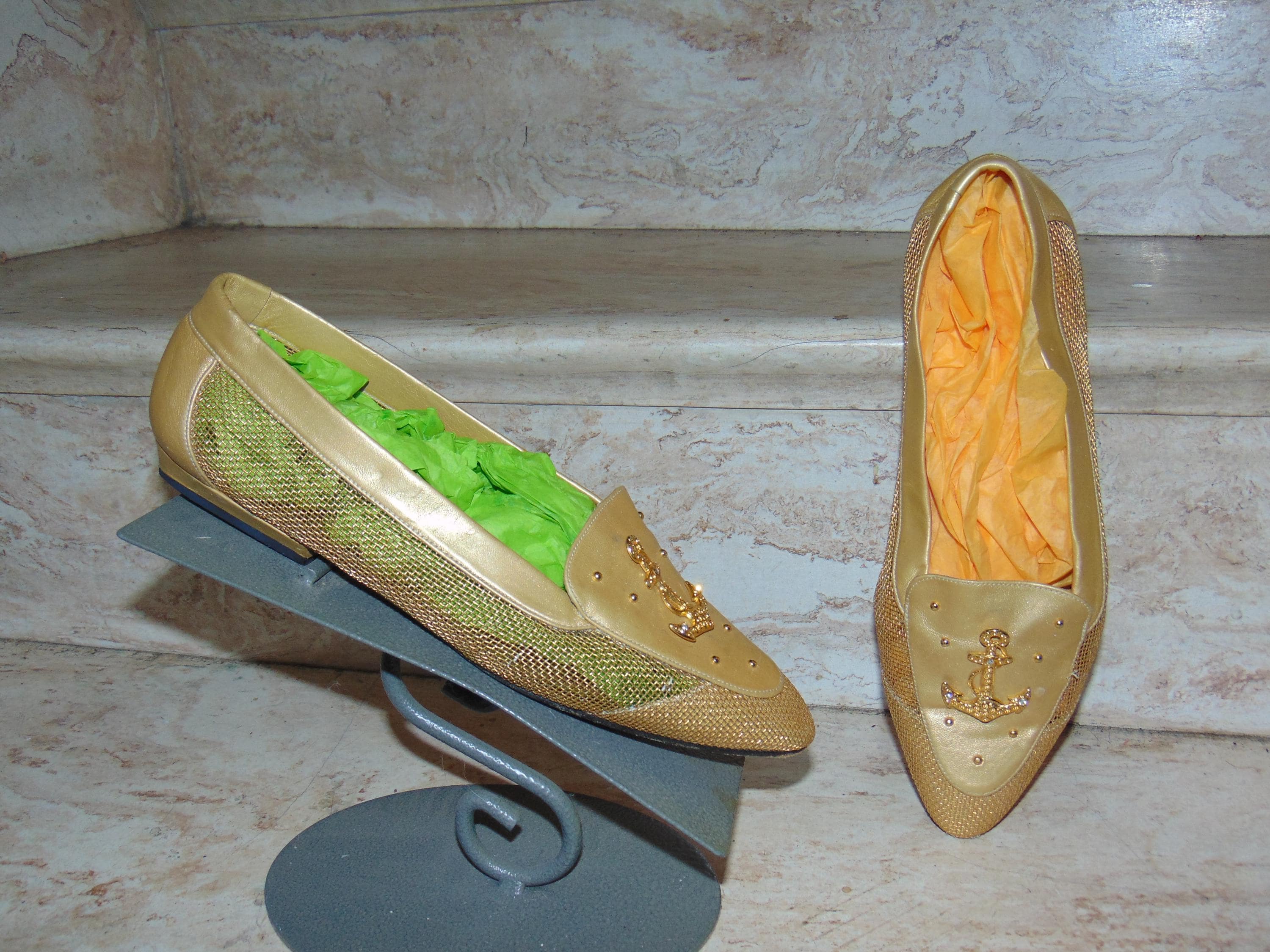 Escarpins Timothy Hitsman En Cuir Crocodile - Taille US 6 (M) - Couleur Pierre Mosaïque