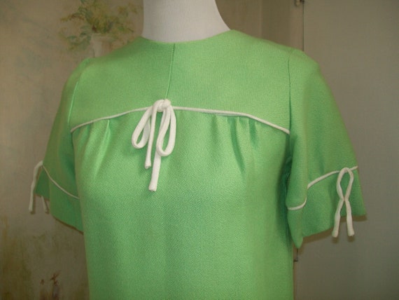 Vintage OOAK Women's Handmade Green Woven S/M Whi… - image 3