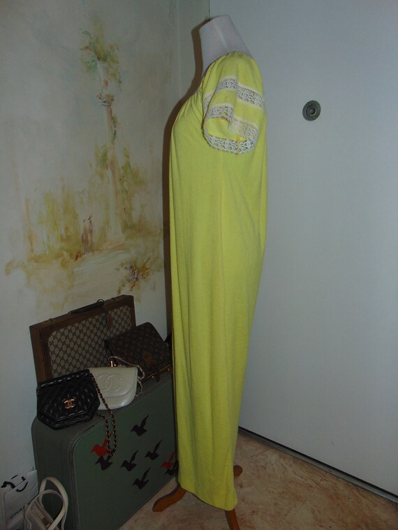 La Sirena 60s 70s Terry Cloth Maxi Dress Sundress… - image 3