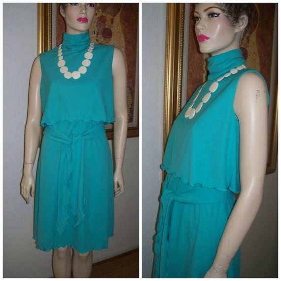 sky blue one piece dress