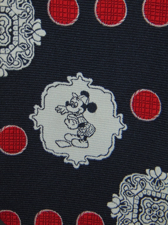 Vintage Mickey Mouse Playing Baseball Tie by Cerv… - image 7