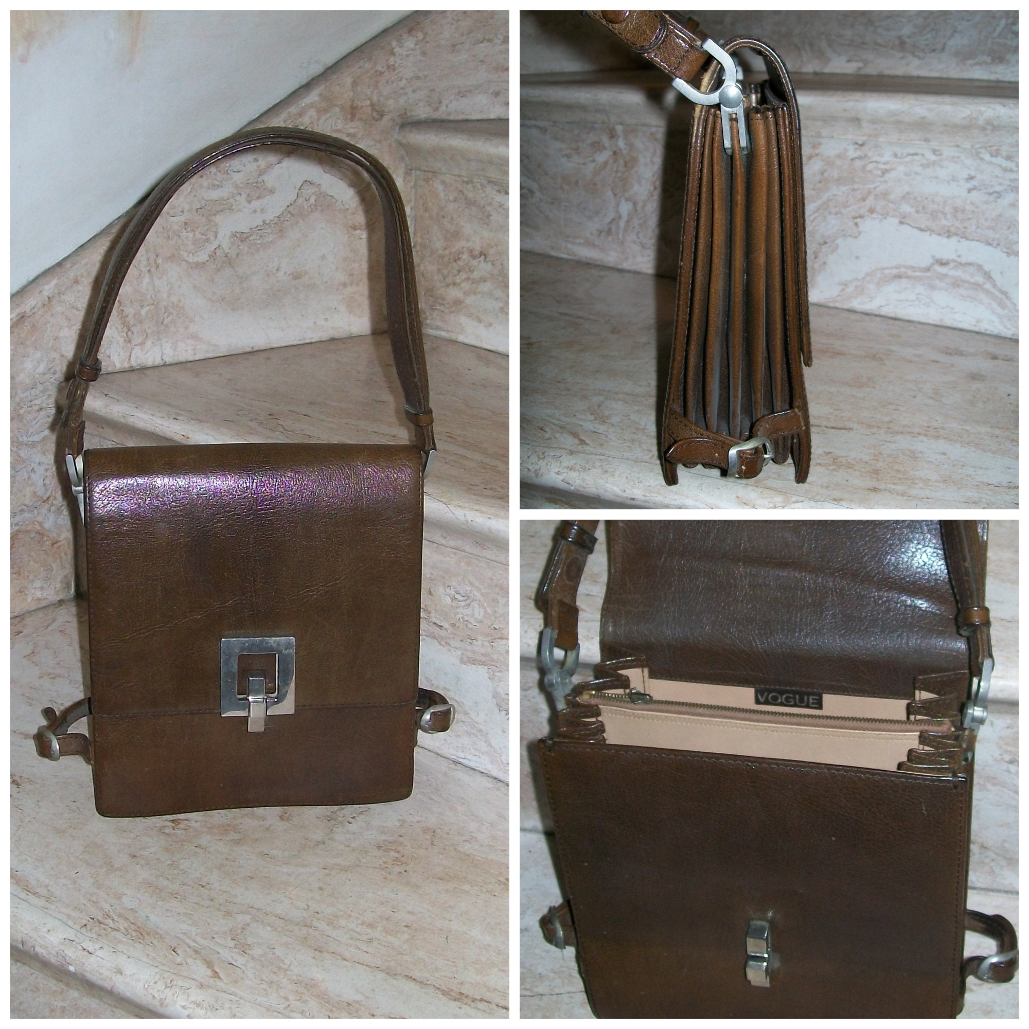 The HUE Cambie Bag Premium Epsom Leather Handmade Bag 